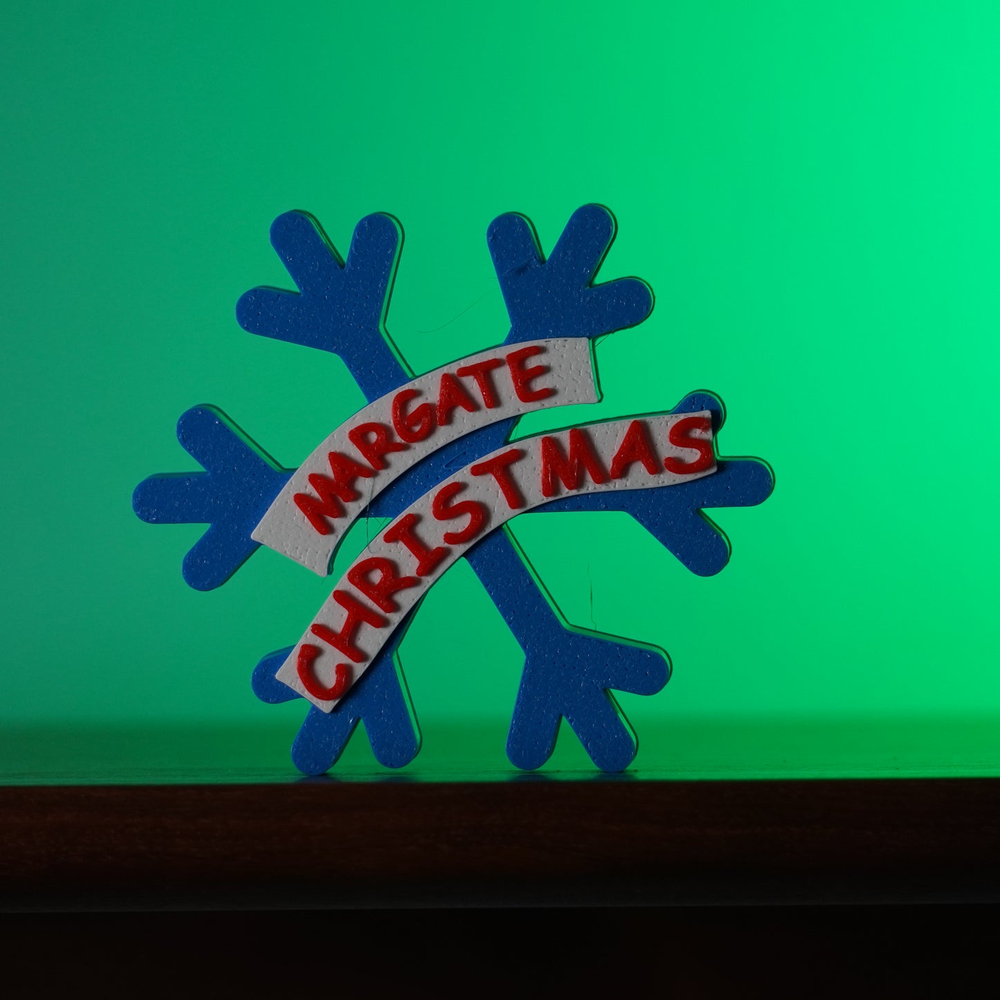 Snowflake Christmas Bauble with Margate Christmas banner