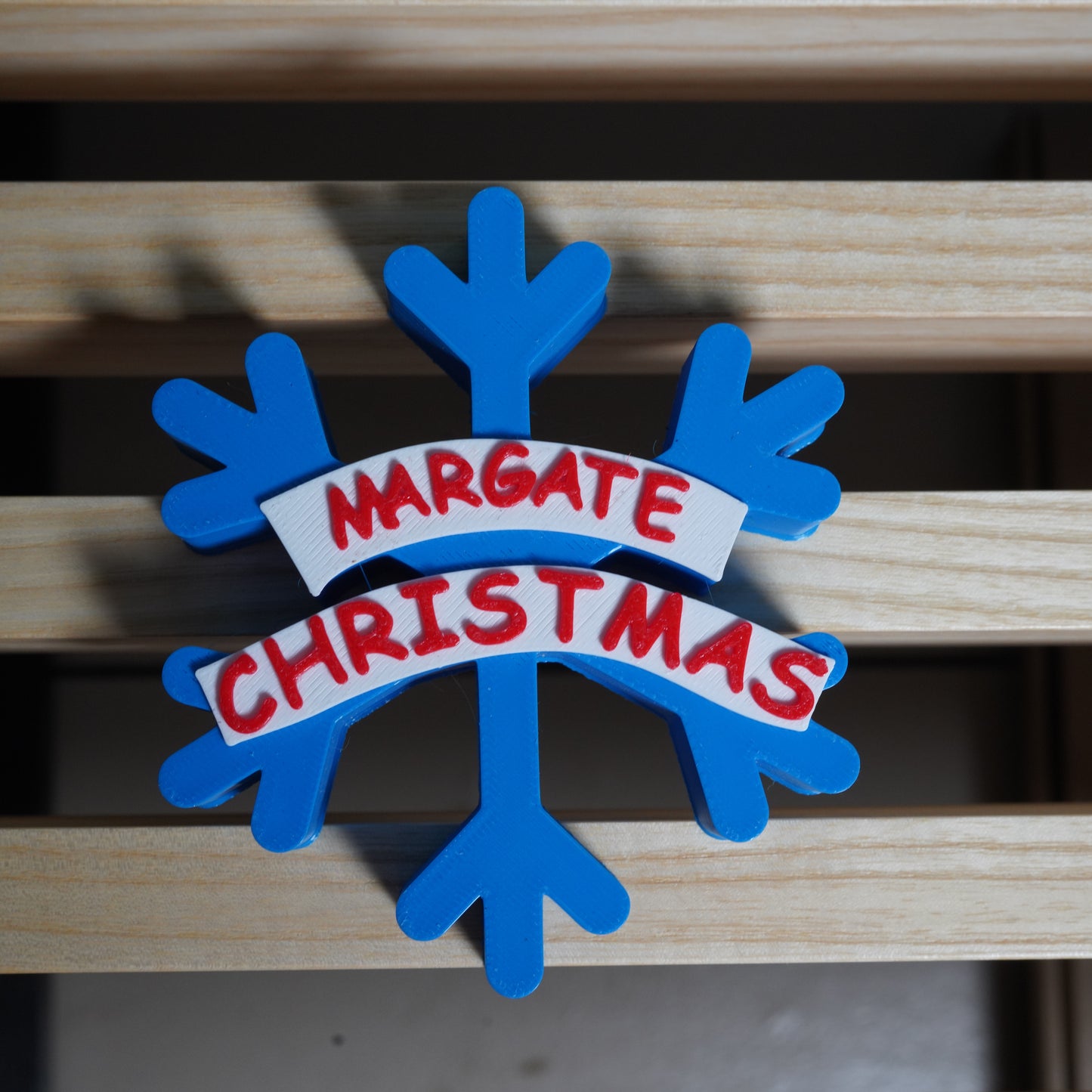Snowflake Christmas Bauble with Margate Christmas banner